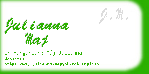 julianna maj business card